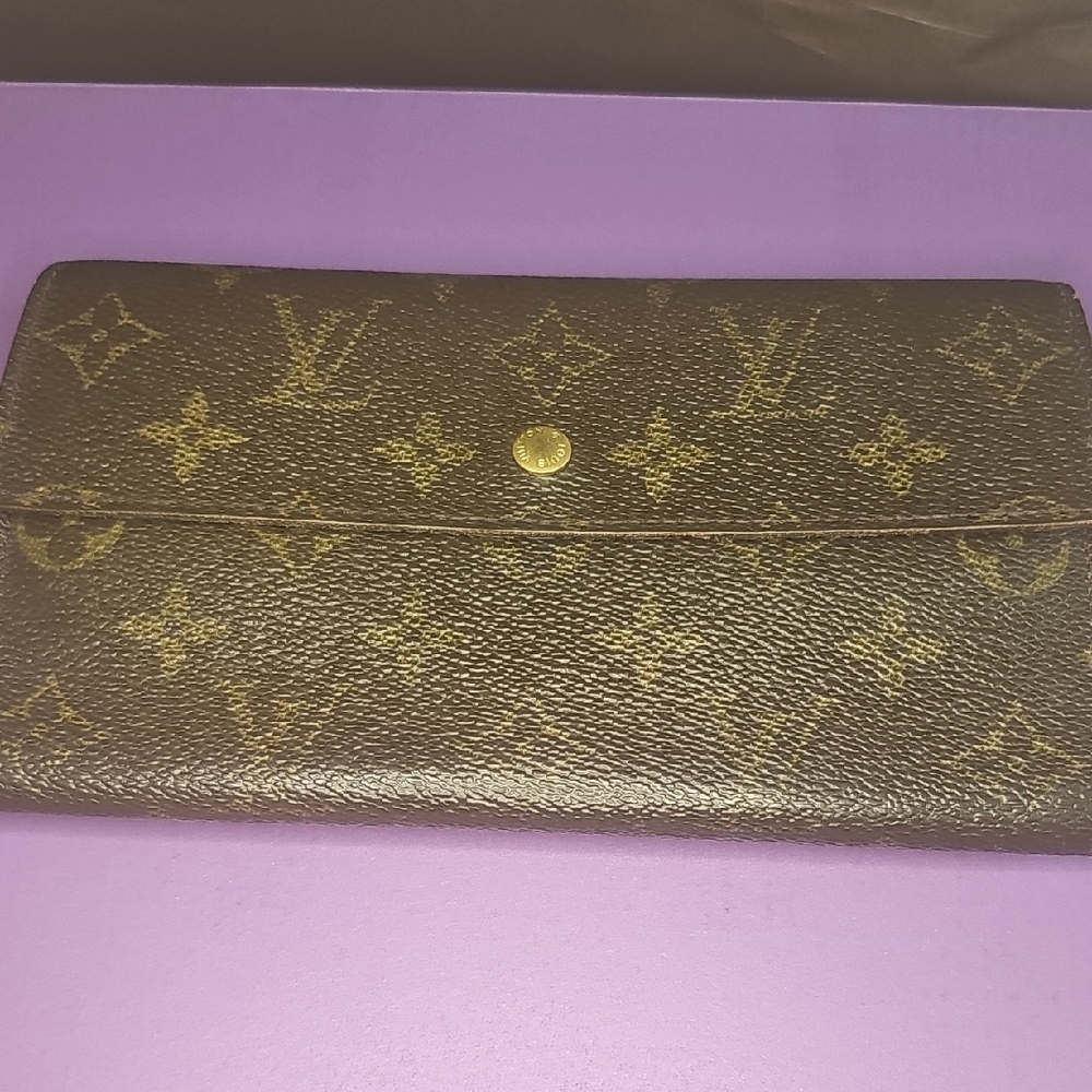 Louis Vuitton Brown Monogram Wallet with Iconic Design